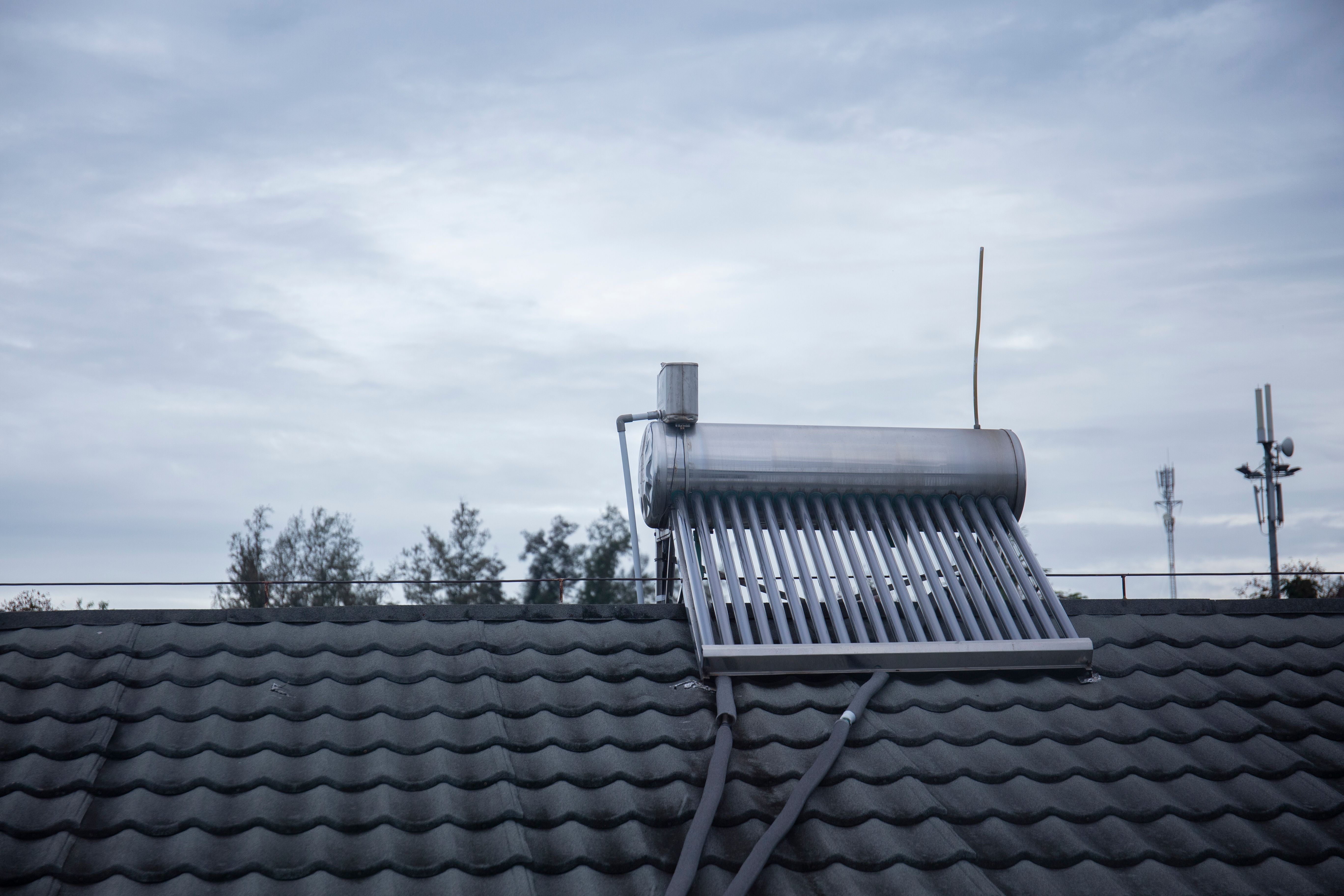 solar heater supports