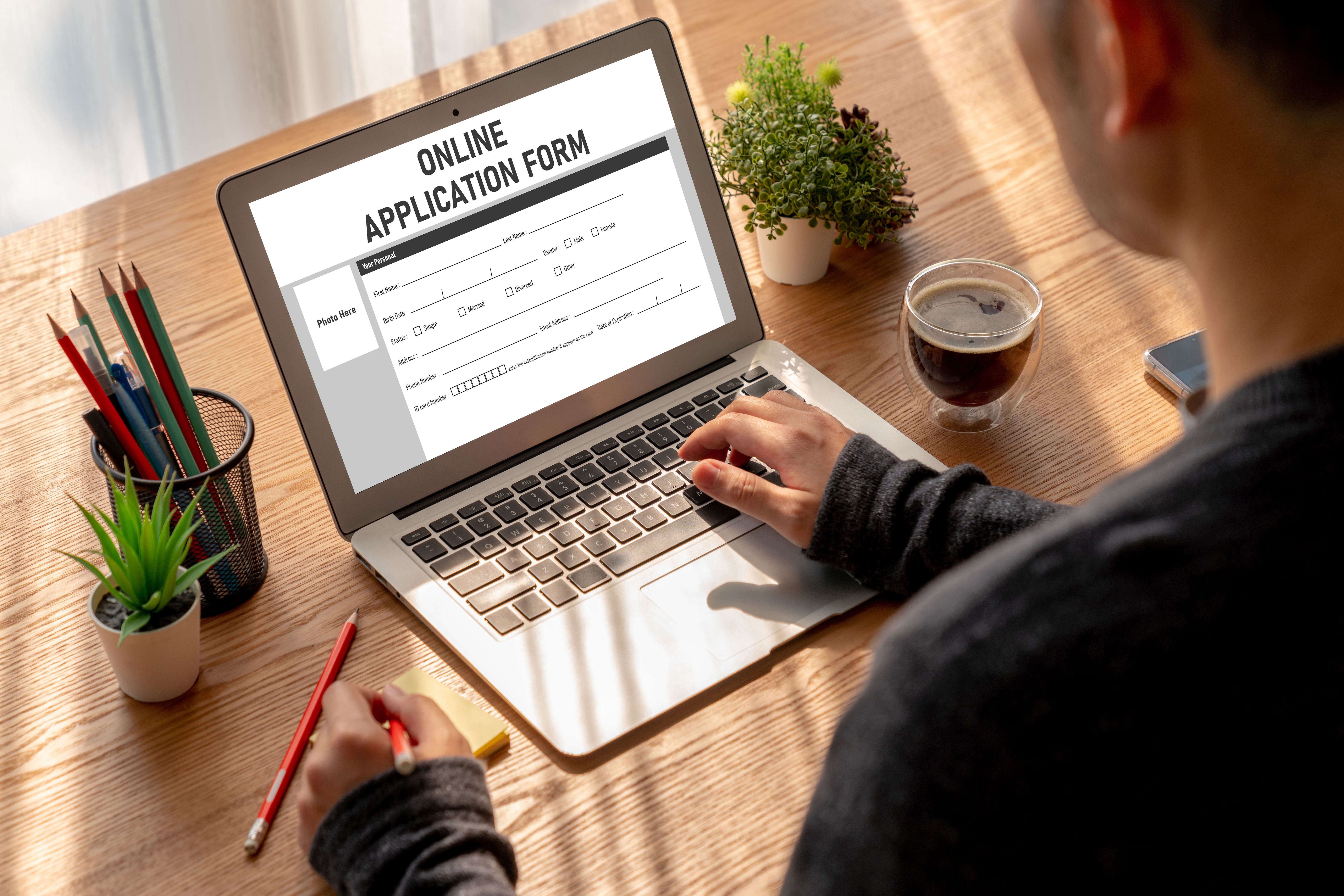 online application form