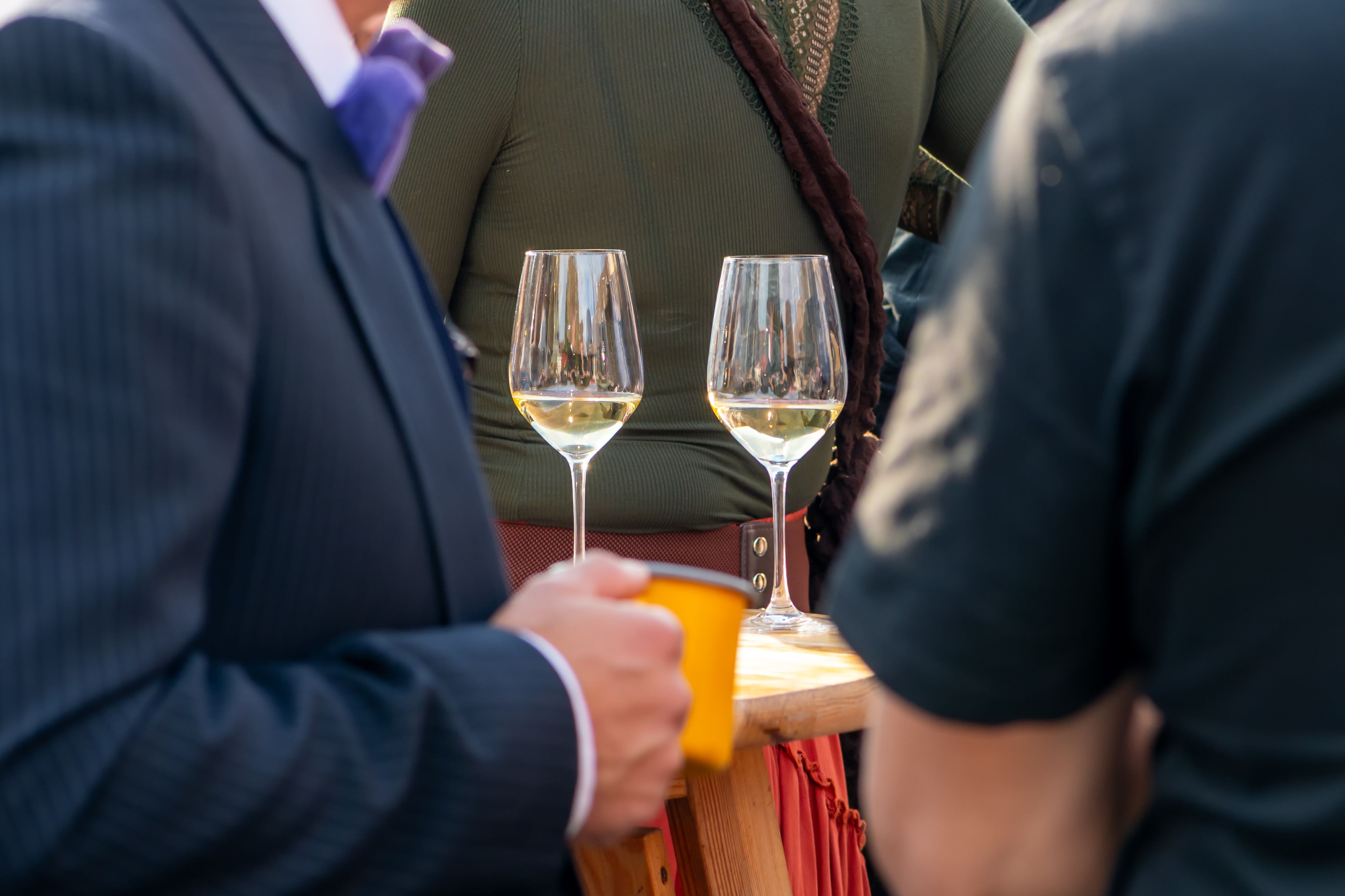 people at wine festival