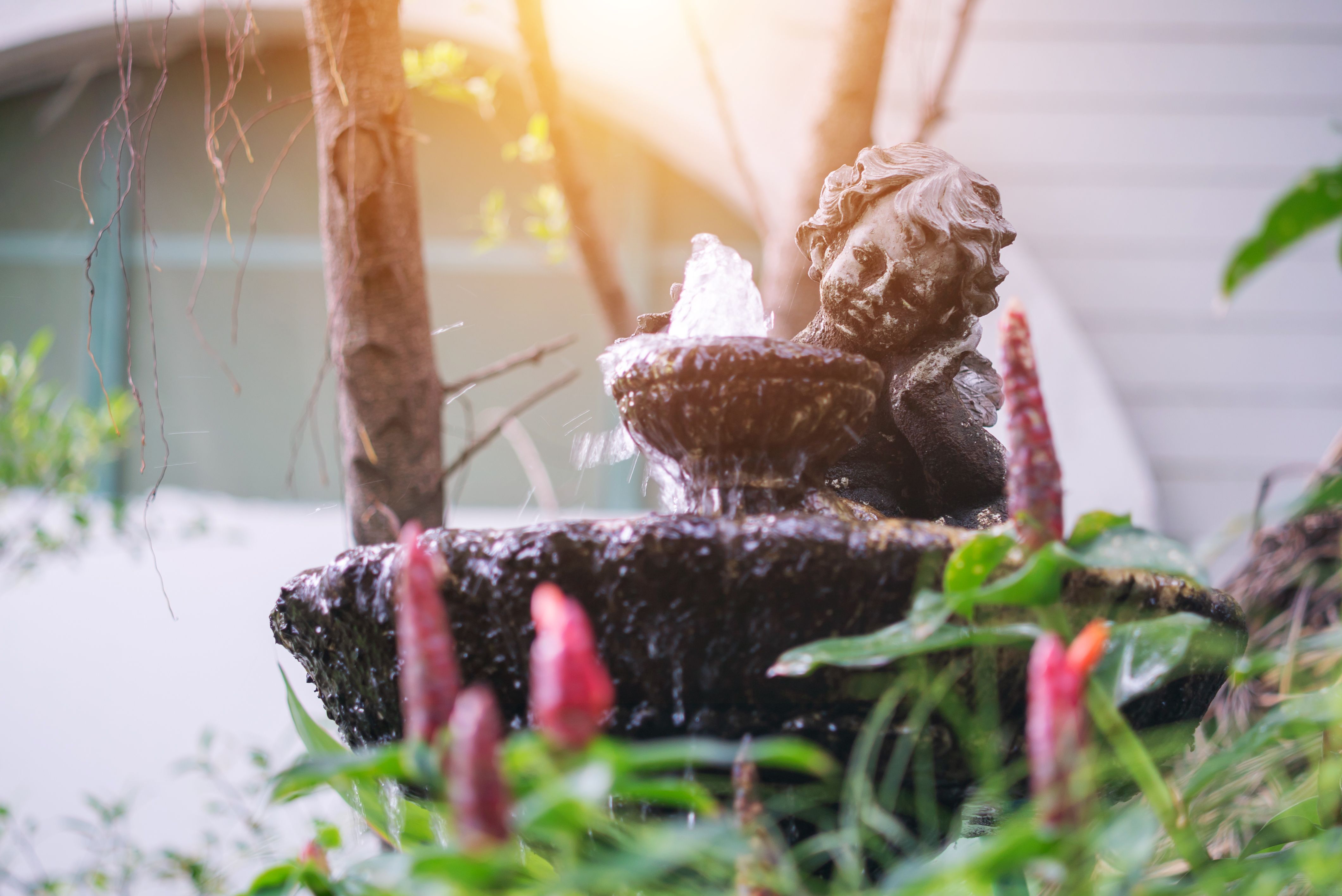 small garden fountain