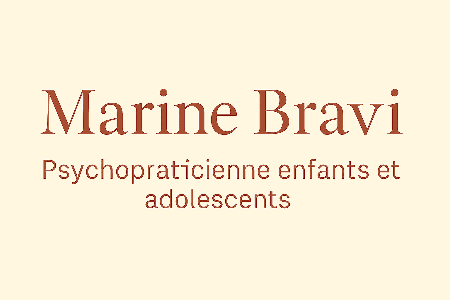 Marine Bravi Psychopraticienne enfants et adolescents 