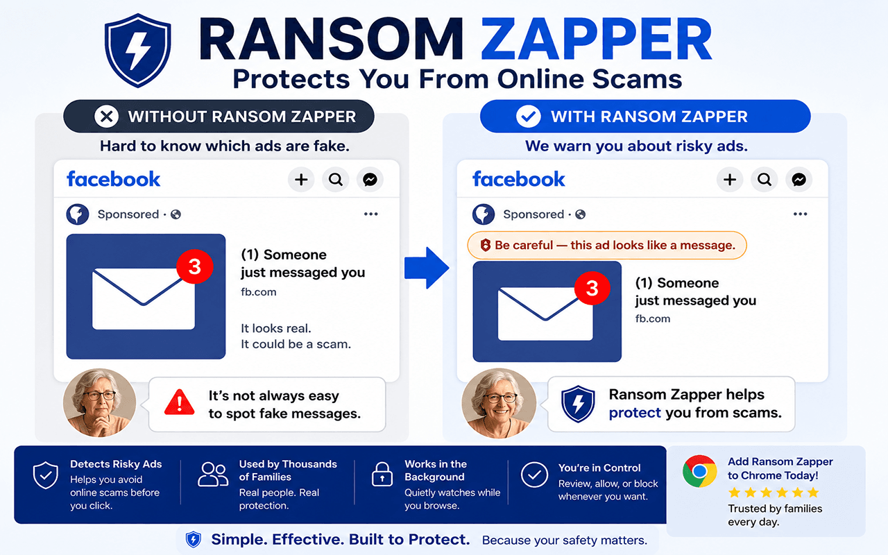 Ransom Zapper Scam Protection