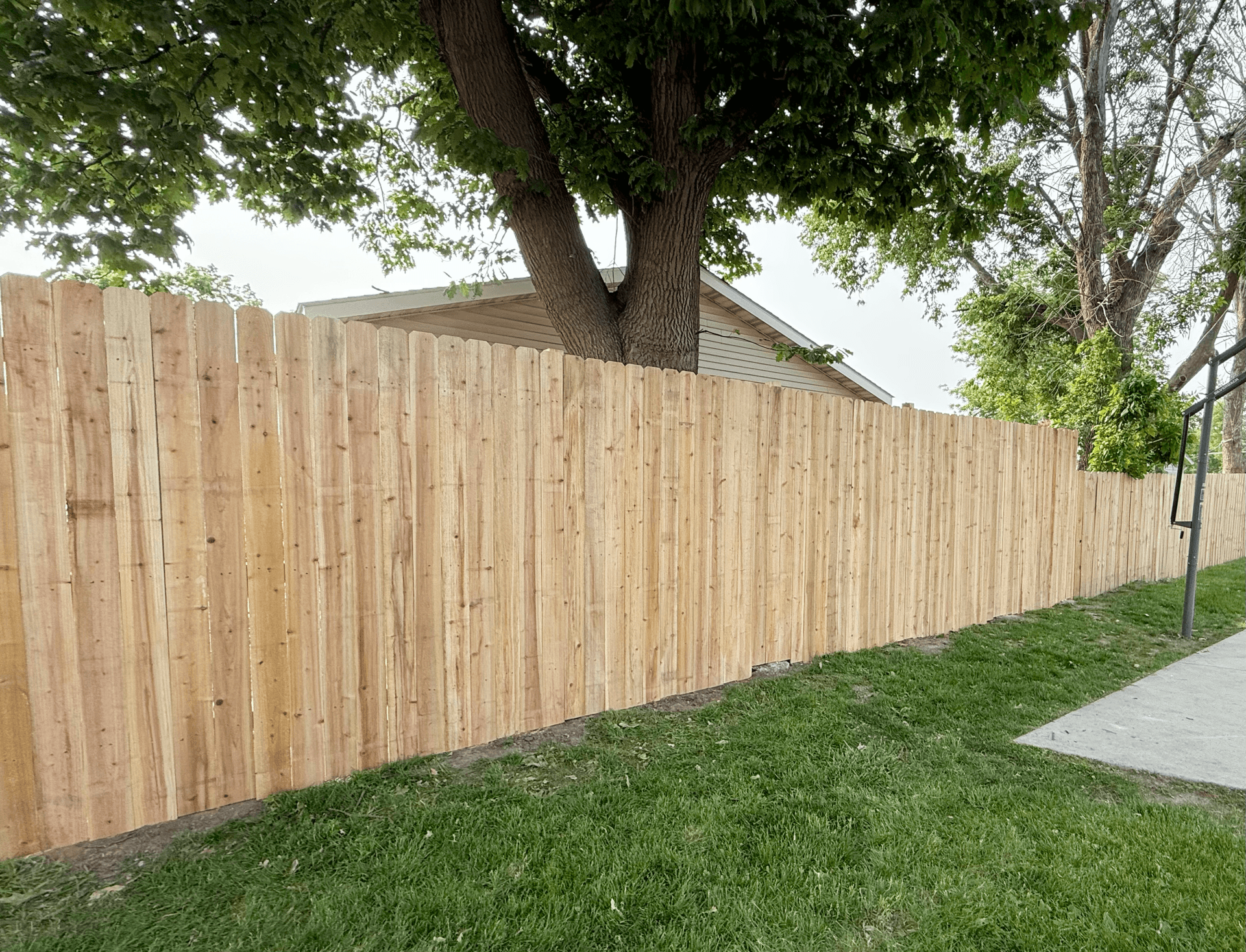New fence installation by Urban Edge in Cedar Rapids