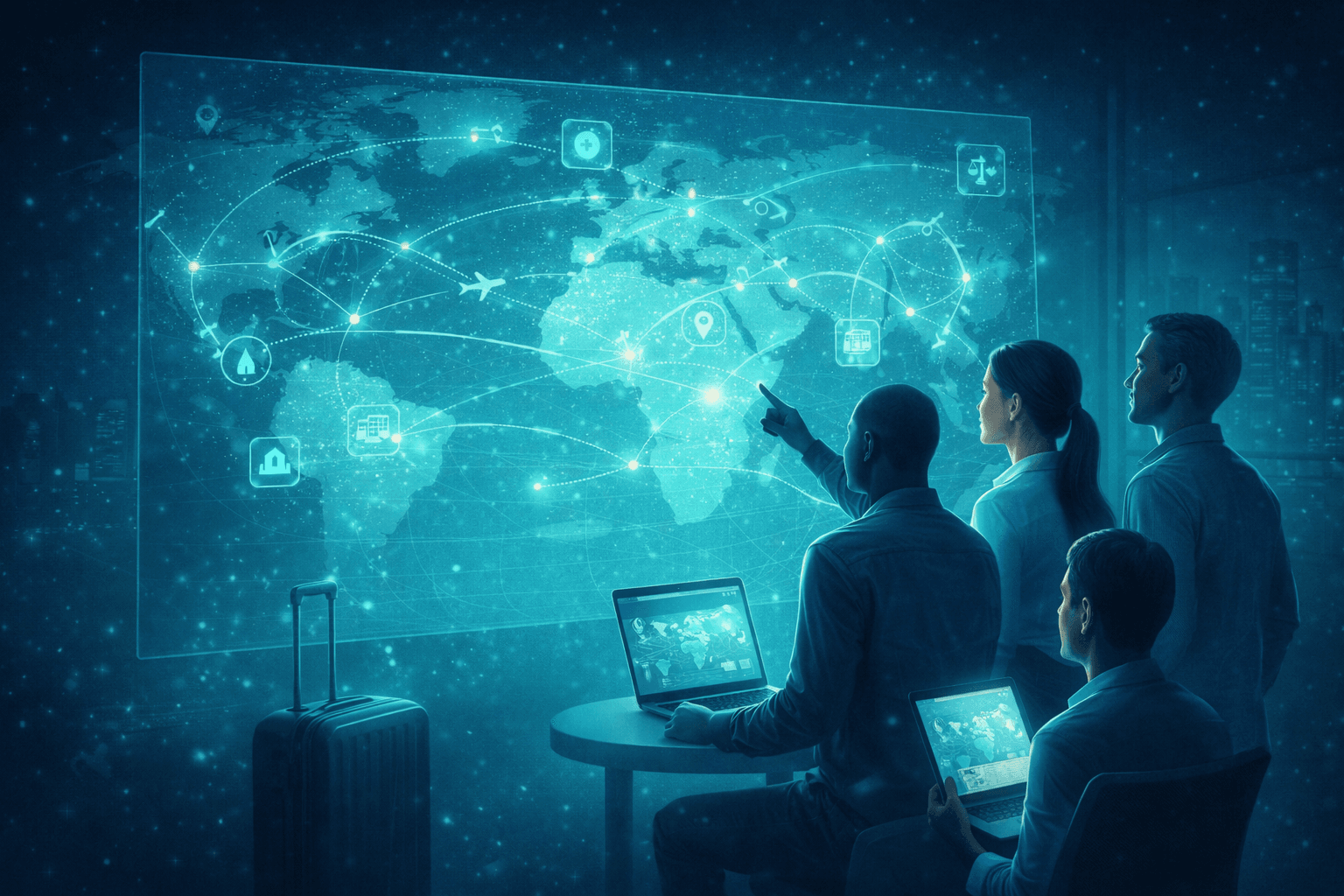 person about to touch black Android tablet computer