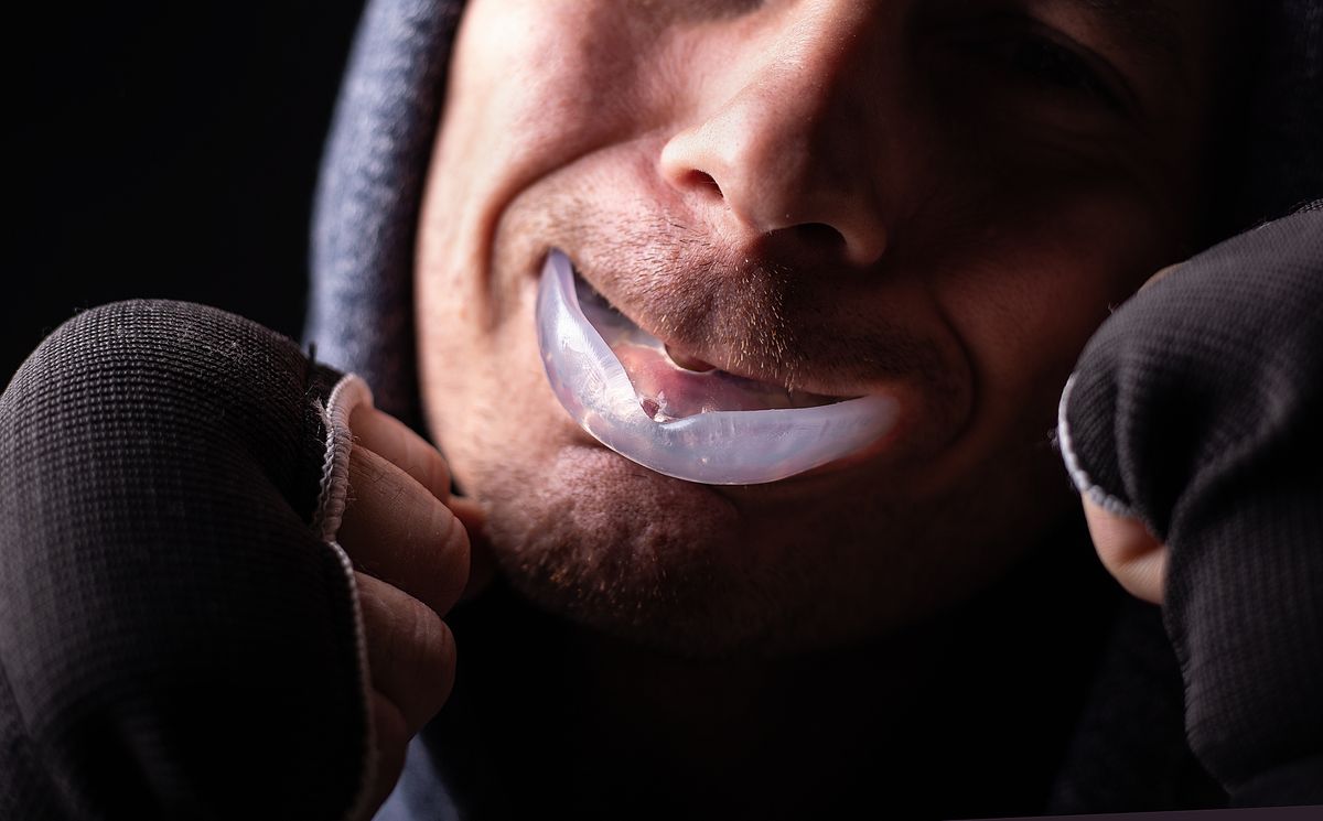 boxer teeth protection. mouthguard